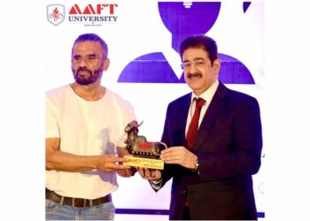 Suniel Shetty at AAFT University Raipur for new session