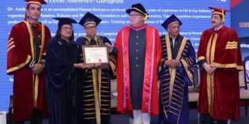 Dr. Anshu Sharma and 21 other high profiled professionals were awarded Honorary Doctorate at Convocation Function