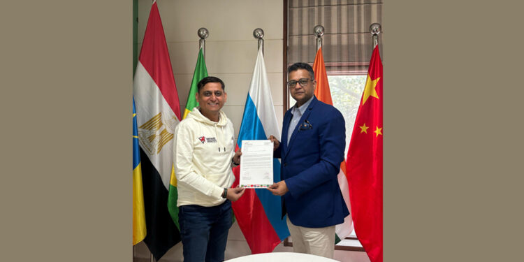The BRICS Chamber of Commerce & Industry Appoints Sushil Sharma, Founder- Marwari Catalysts as the Vice President of the Investment Vertical (Startup Vertical)