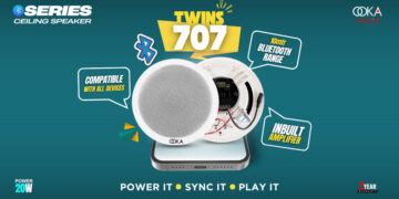 Say Hello to the Smartest Way to Sound — Ooka Audio Launches TWINS 707 Bluetooth Ceiling Speakers